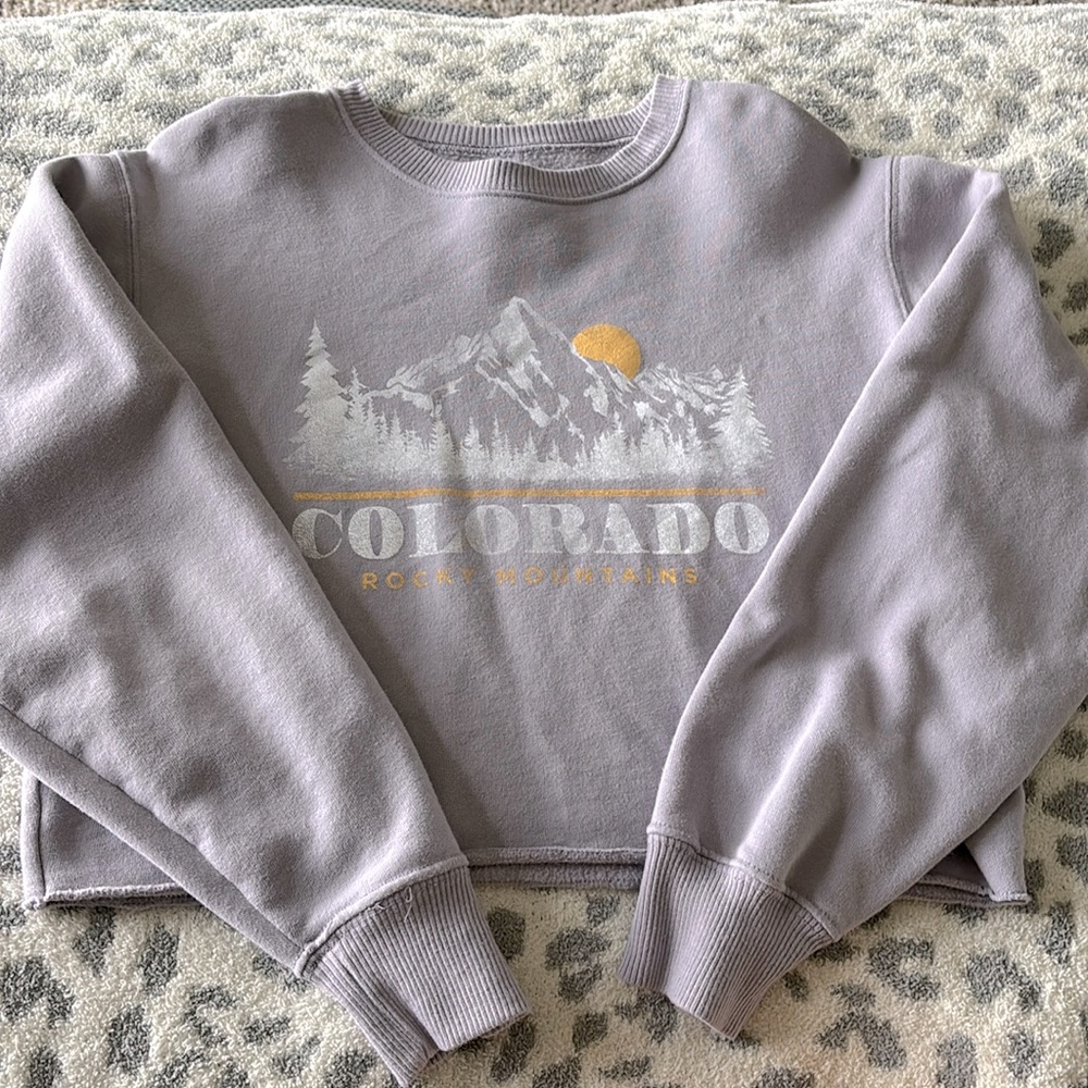 hollister cropped crew neck